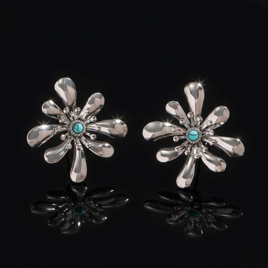 Floral Bloom Stud Earrings