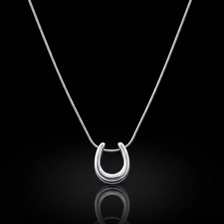 Horseshoe Inspired Curve Necklace