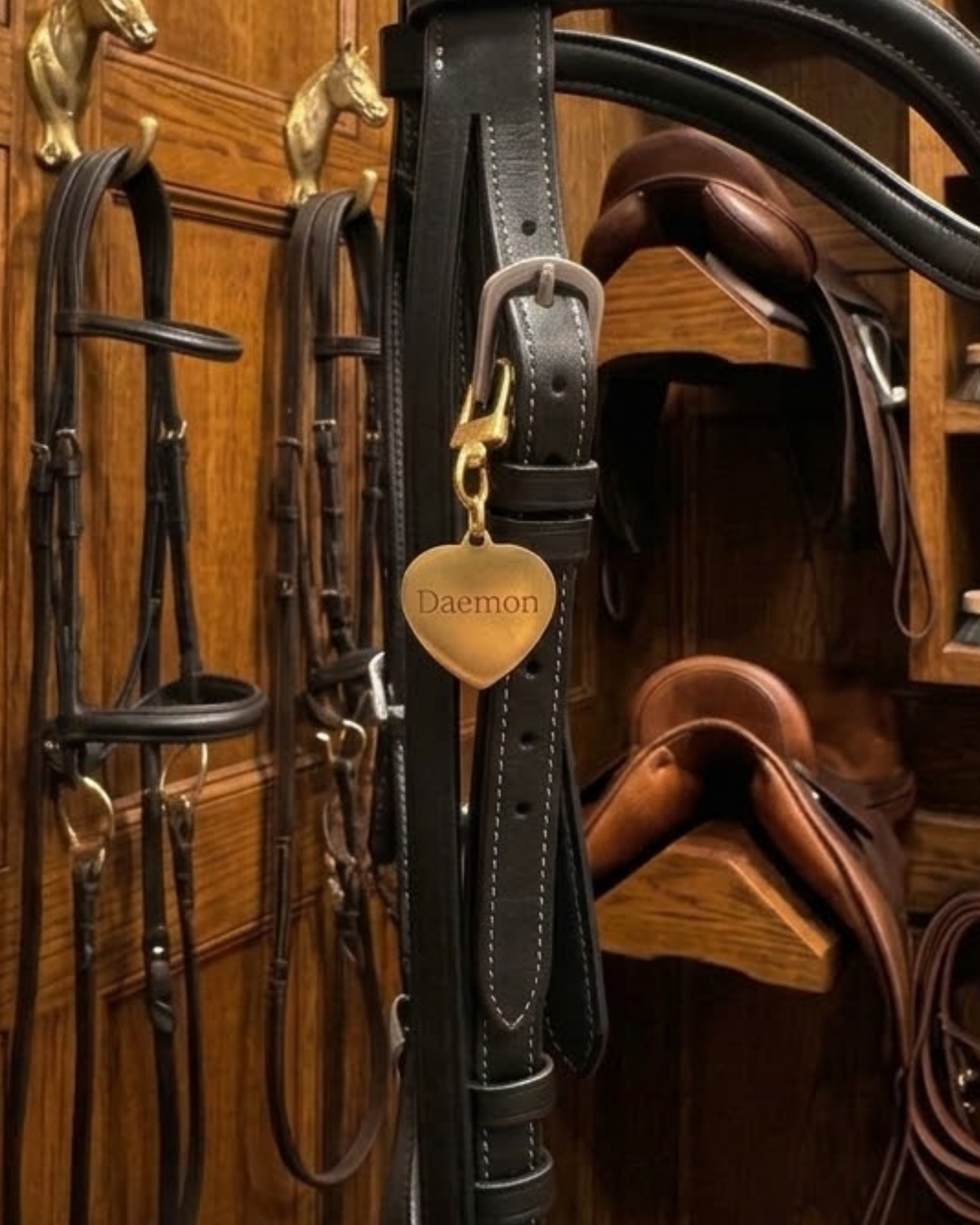 Bridle Name Tags - Heart