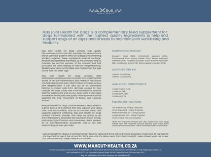 Max Joint Health for Dogs