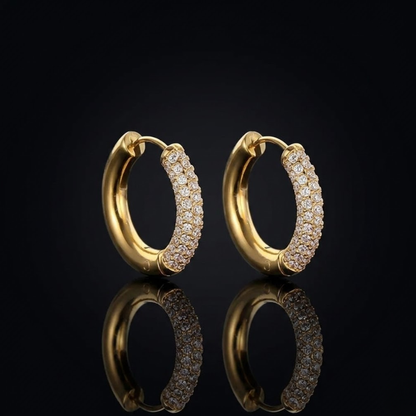 Éclat Pavé Hoop Earrings