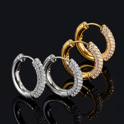 Éclat Pavé Hoop Earrings