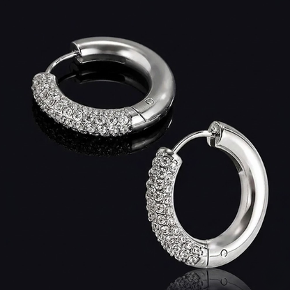 Éclat Pavé Hoop Earrings