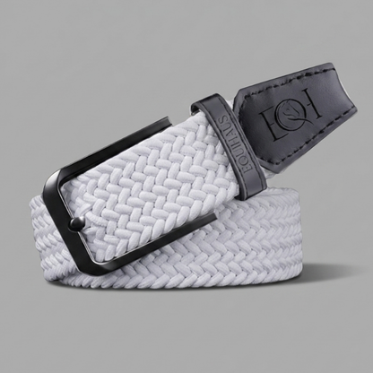 FlexBraid Belt - White with Black Accents