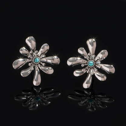 Floral Bloom Stud Earrings
