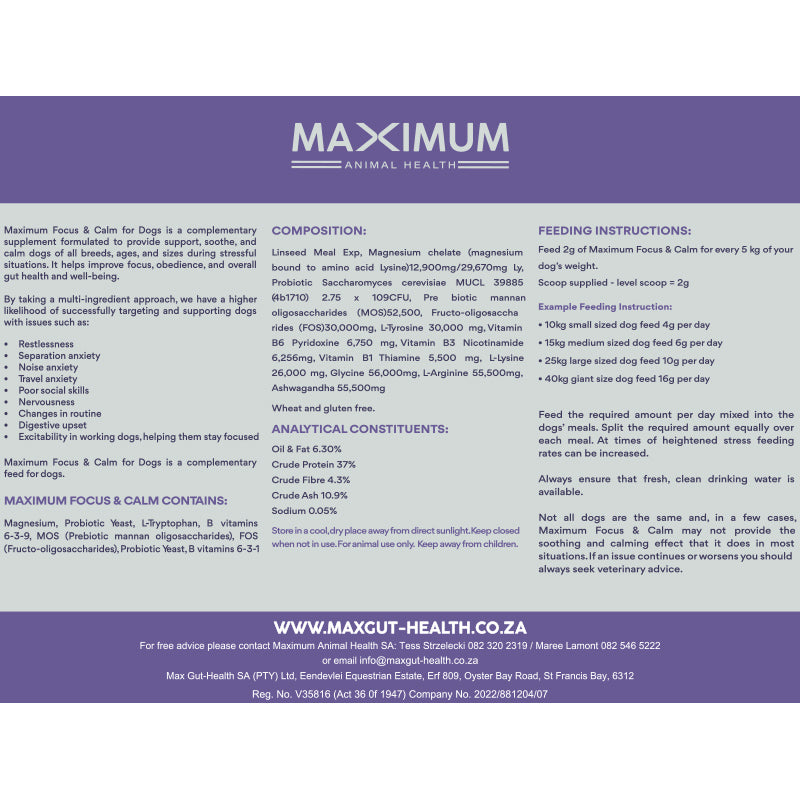 Max Focus & Calm for Dogs
