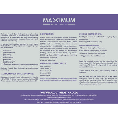 Max Focus & Calm for Dogs
