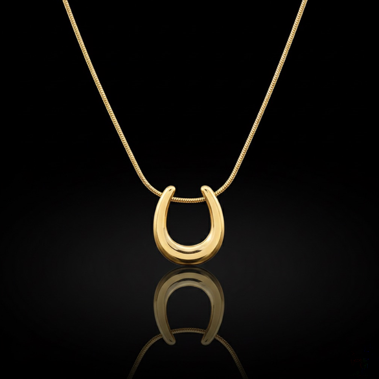 Horseshoe Inspired Curve Necklace