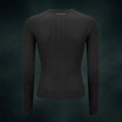 Long Sleeve Seamless Training Top - Black