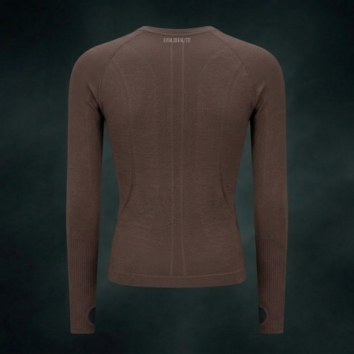 Long Sleeve Seamless Training Top - Espresso