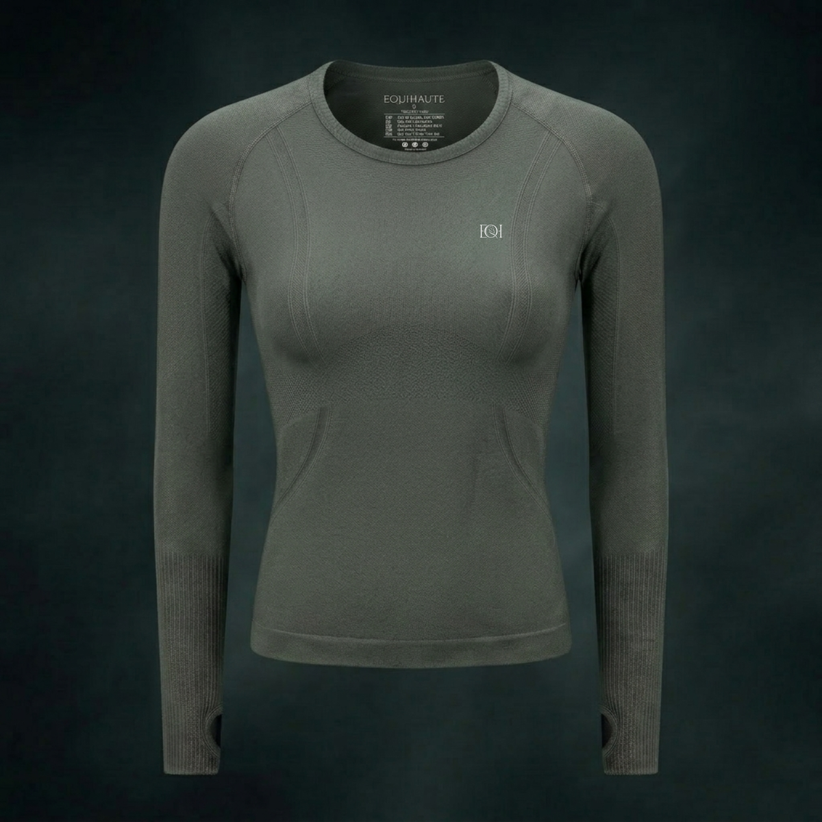 Long Sleeve Seamless Training Top - Hunter Green