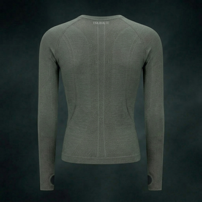 Long Sleeve Seamless Training Top - Hunter Green