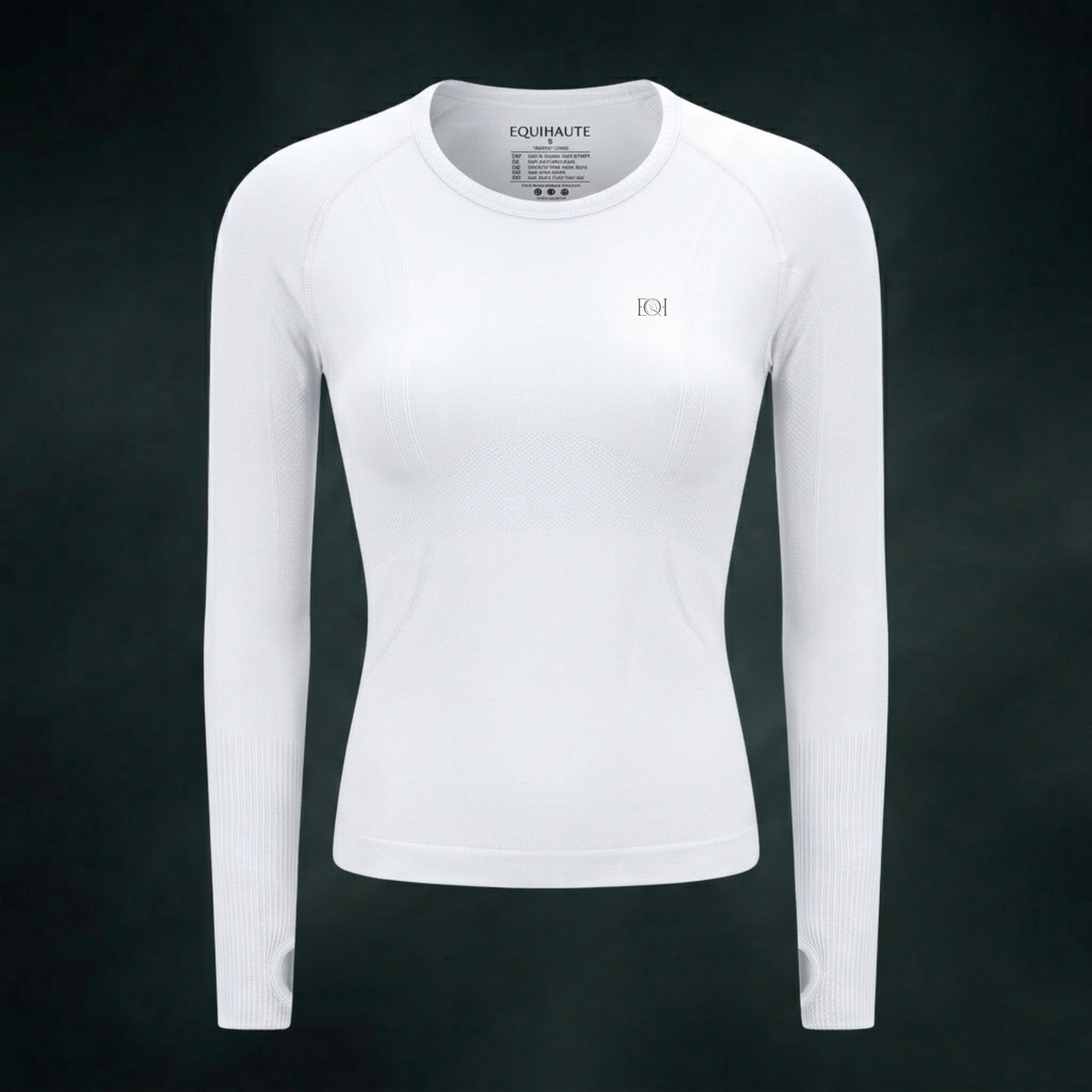 Long Sleeve Seamless Training Top - White