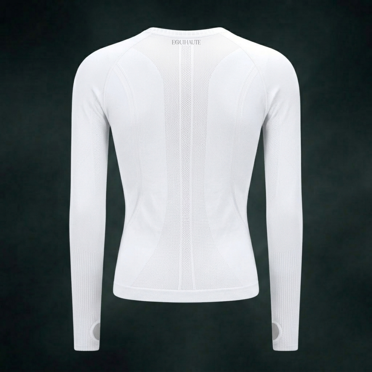 Long Sleeve Seamless Training Top - White
