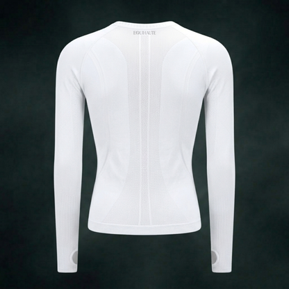 Long Sleeve Seamless Training Top - White