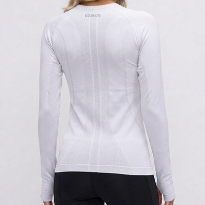 Long Sleeve Seamless Training Top - White