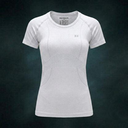 Short Sleeve Seamless Training Top - White