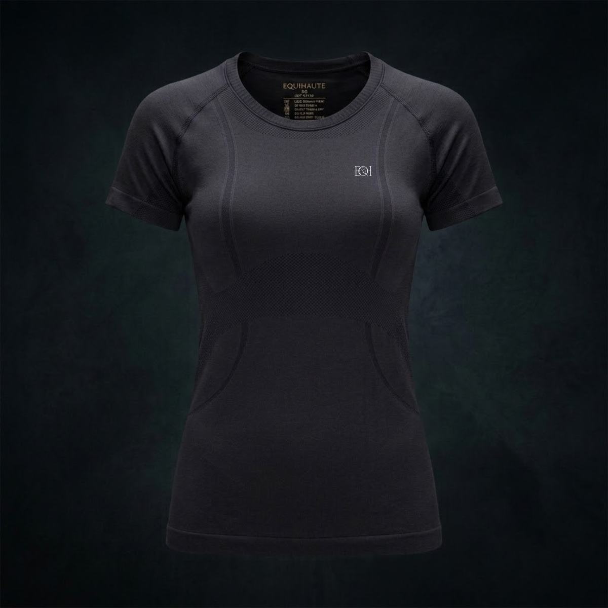 Short Sleeve Seamless Training Top - Black
