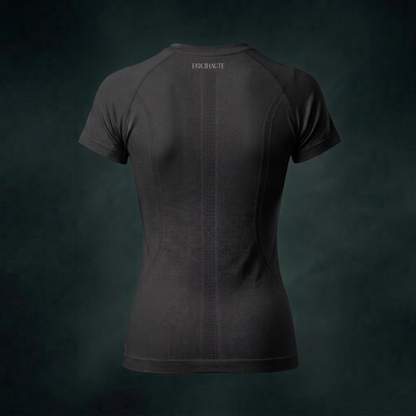 Short Sleeve Seamless Training Top - Black